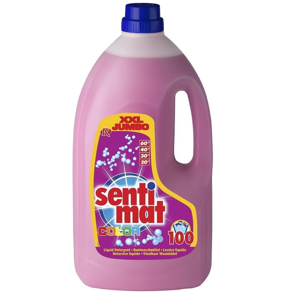 Гель для прання Sentimat Color концентрований Rösch Group для кольорової білизни автомат 5 л 100 прань