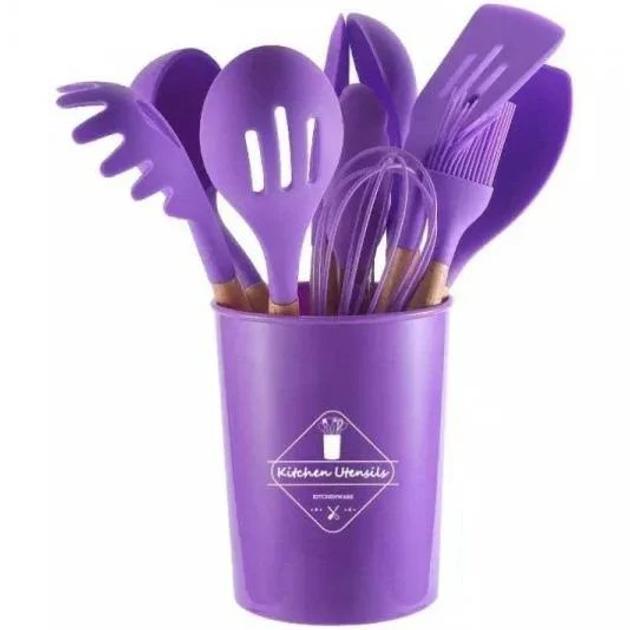 Набор кухонных принадлежностей Kitchen Set RB-2239 силиконовый 12 пр. Фиолетовый (RB2239\4) - фото 4 Набор кухонных принадлежностей Kitchen Set RB-2239 силиконовый 12 пр. Фиолетовый (RB2239\4) - фото 4