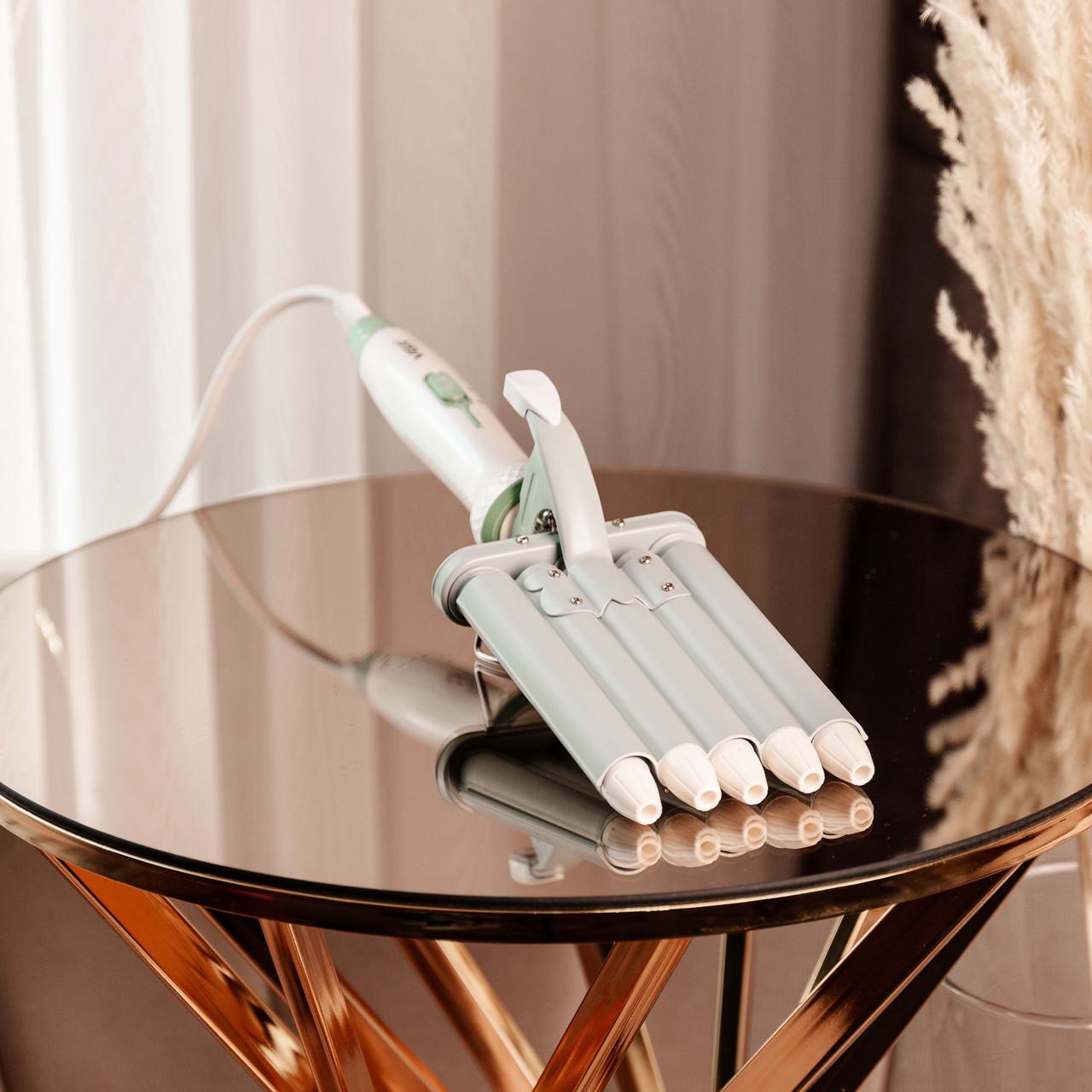 Плойка для волос VGR пять волн с регулятором температуры керамическая (V-597) - фото 4