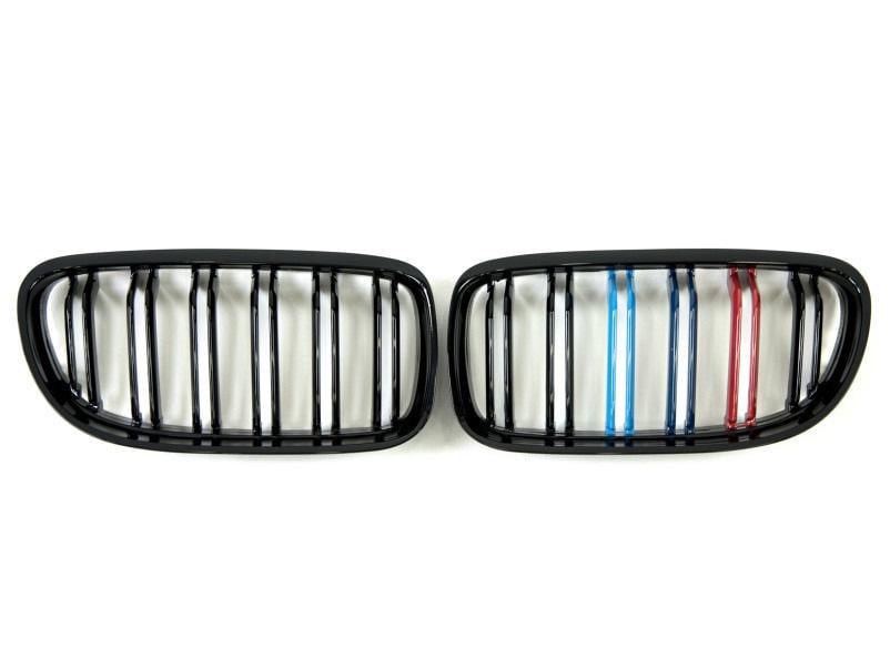 Решетка радиатора GBT для BMW 3 M-Look E-90/91/92/93 2005-2011 гг. пластик Черный (27669401)