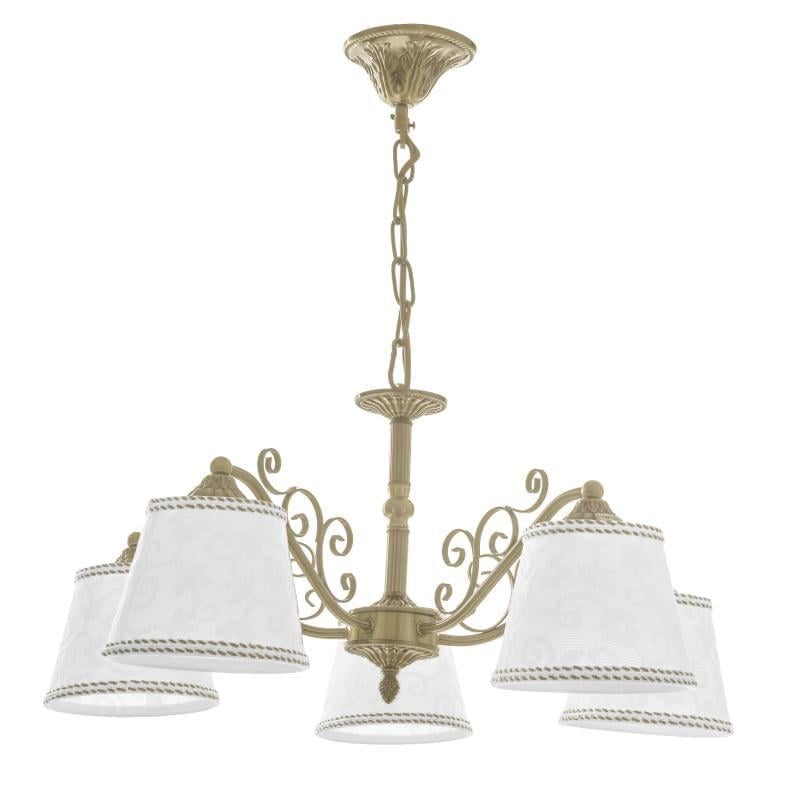 Люстра подвесная классическая Brille BKL-488S/5 E14 AB с абажуром