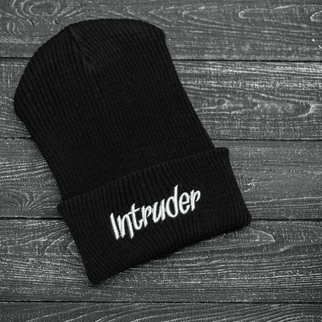 Шапка Intruder big logo унісекс зимова Чорний