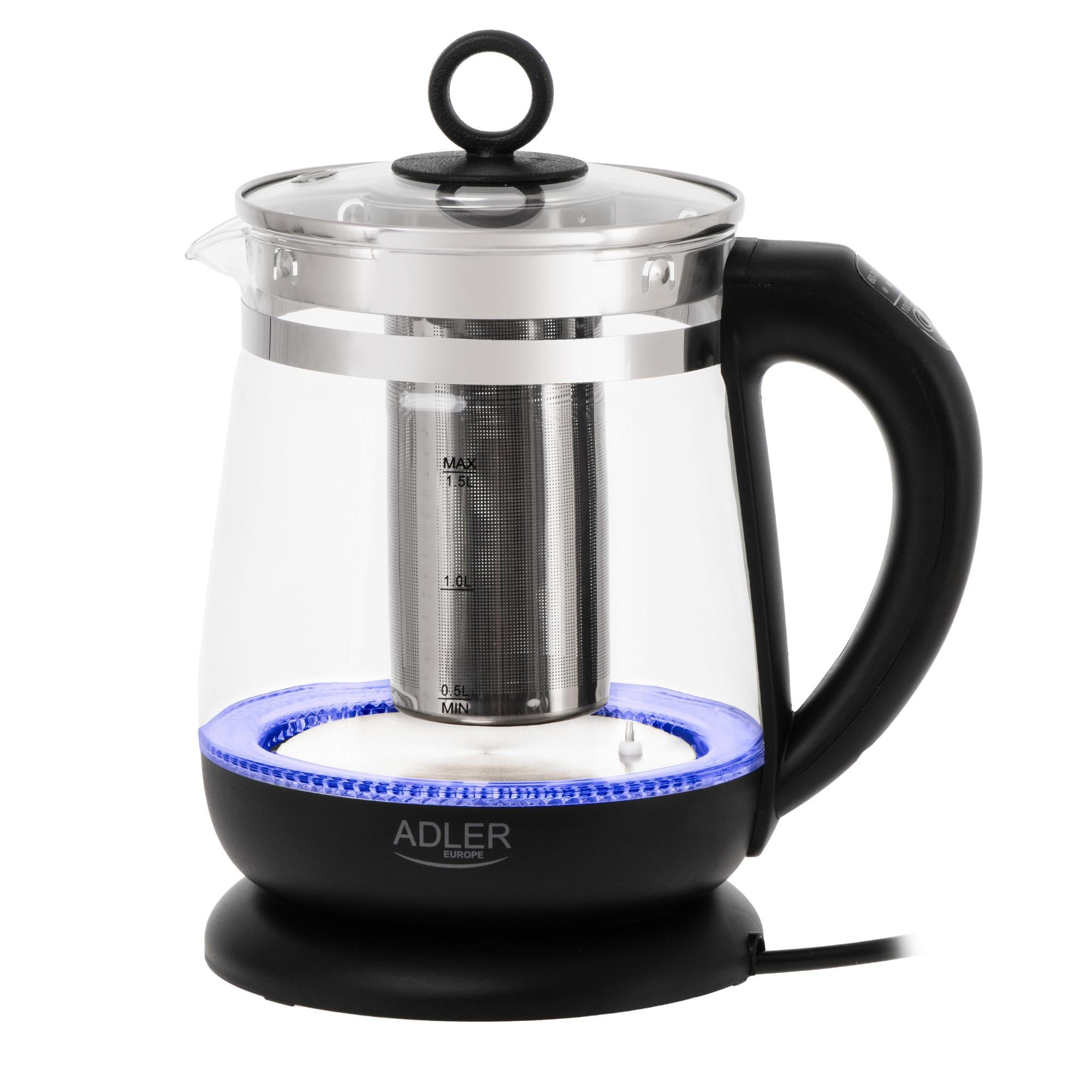 Электрочайник Adler AD 1299 1,5 л 2200 Вт Black (6830)