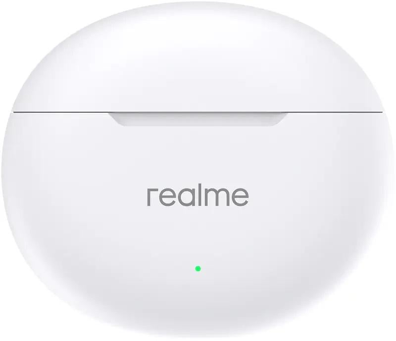 Наушники беспроводные Realme Buds T01 Bluetooth 5.4 AI ENC TWS White (26074929) - фото 2 Наушники беспроводные Realme Buds T01 Bluetooth 5.4 AI ENC TWS White (26074929) - фото 2