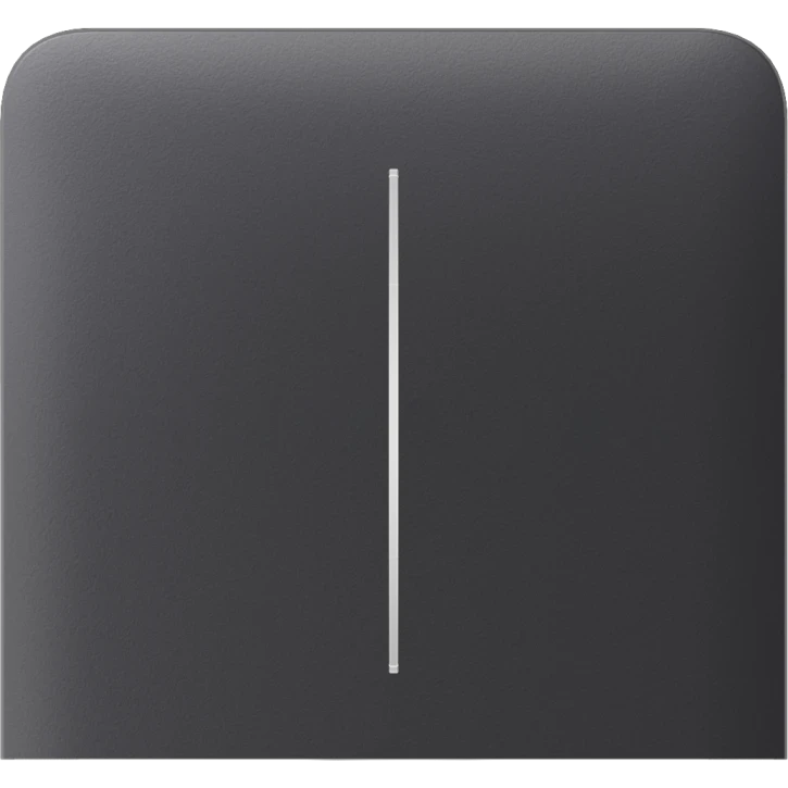 Кнопка бічна для двоклавішного вимикача Ajax SideButton 2-gang vertical Graphite (2890076222)