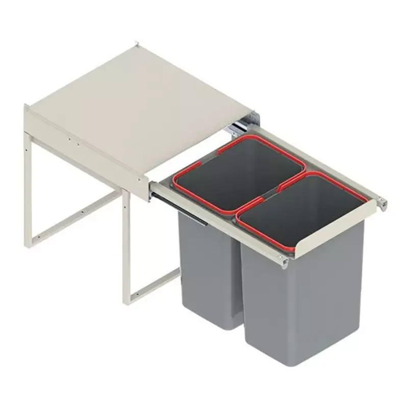 Відро для сміття Rejs JC607 450-500 2х15 л Сірий (WE14.1533.05.549)