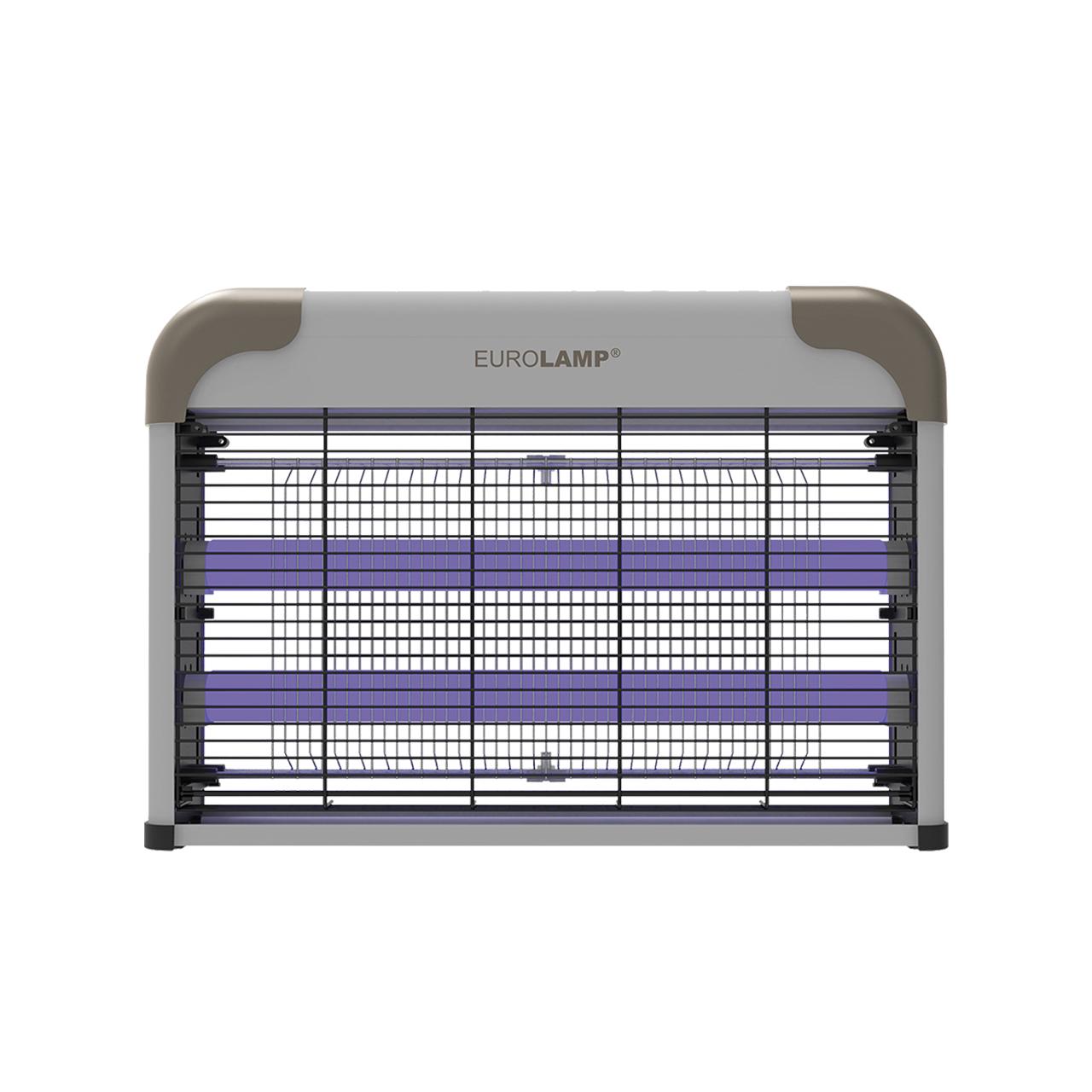 Светильник инсектицидный Eurolamp MK-20 FLUOR new 20W 230V 2xT8 для уничтожения насекомых внутреннего использования (4262380667075)