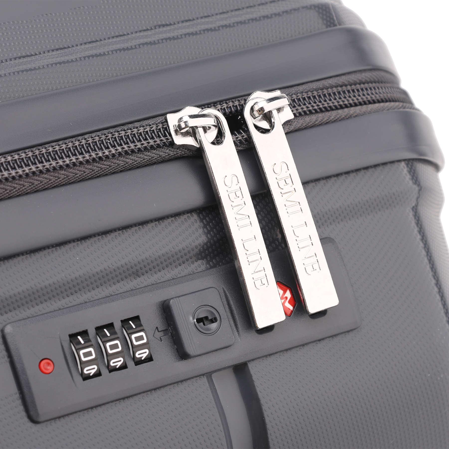 Чемодан средний SEMI LINE 24" Polypropylene M Graphite (T5835-2) - фото 7 Чемодан средний SEMI LINE 24" Polypropylene M Graphite (T5835-2) - фото 7