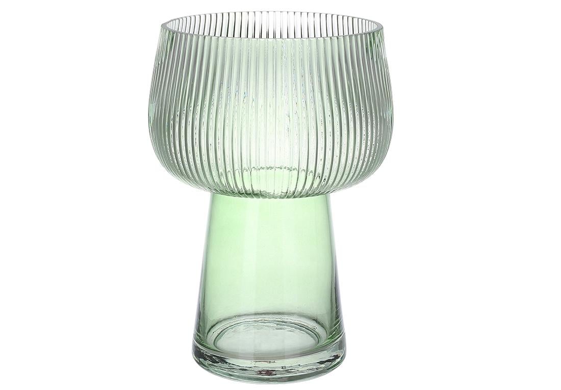 Ваза стеклянная BonaDi Scandi 21,5 см Зеленый (591-375)