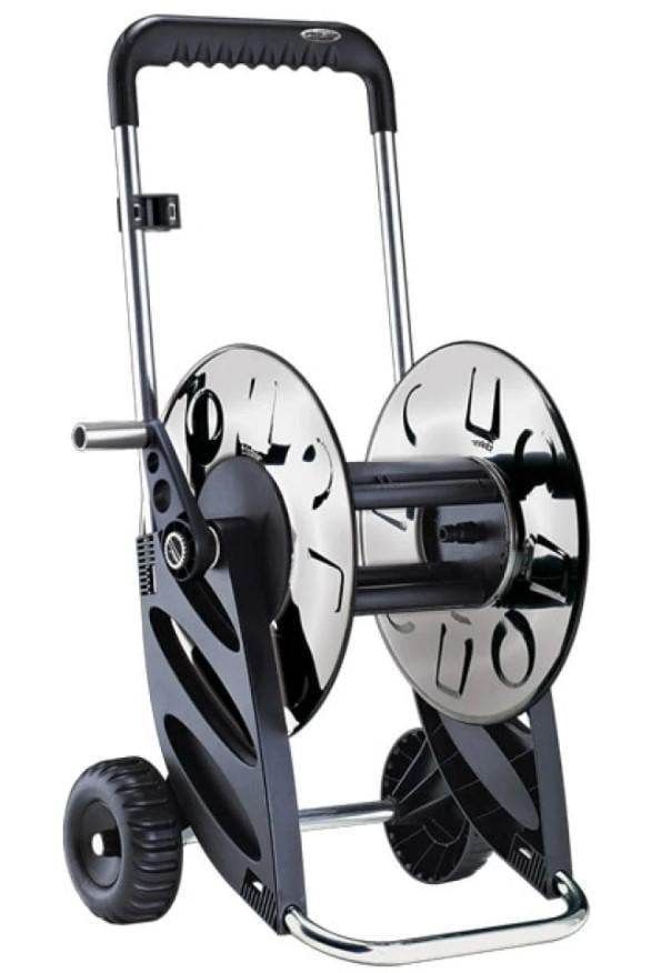 Тележка для поливочного шланга Claber Airon-Inox 1/2" 60 м (82008)