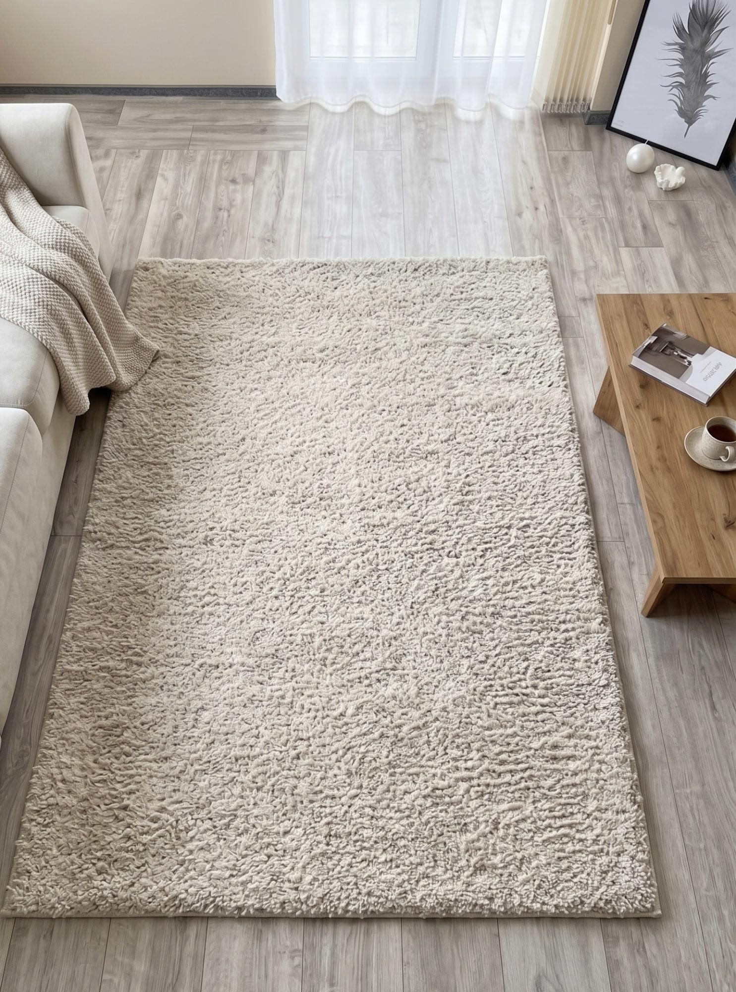 Ковер с высоким ворсом Shaggy Roco 100x200 см Beige (102851020)