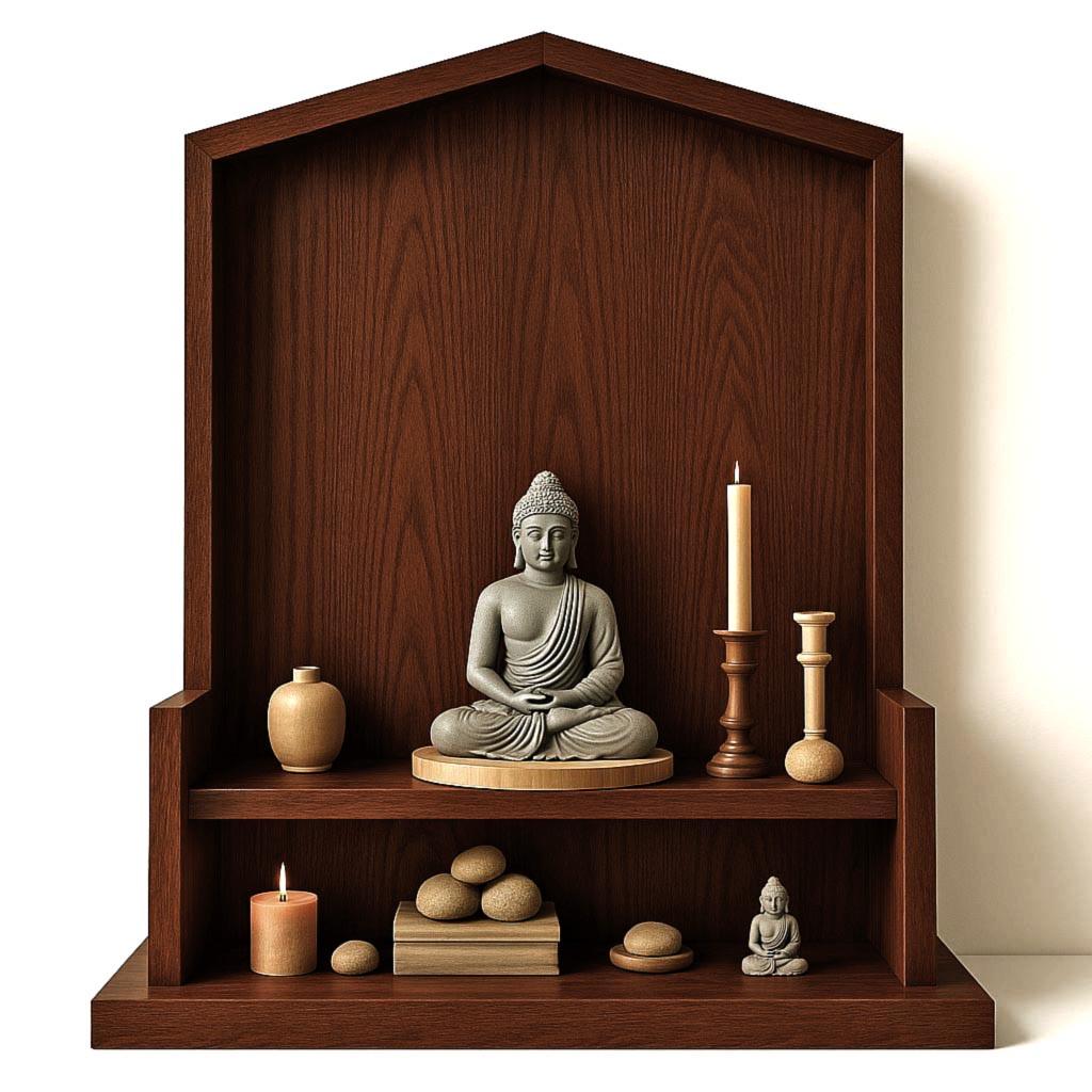 Вівтар для медитації з дерева Шантава Терракот (ЛАТ-003232)