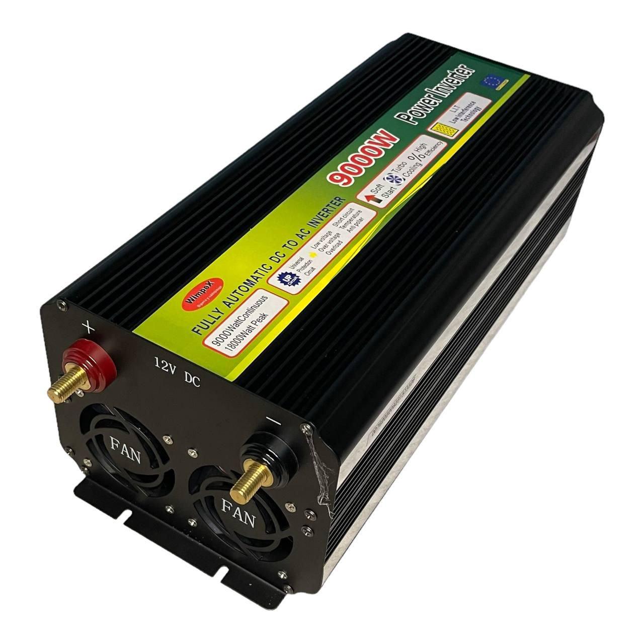 Автомобільний інвертор Wimpex 9000W 12V-220V (12360223) - фото 2