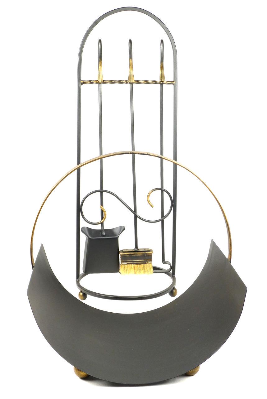 Каминный набор Факел 3 инструмента с дровницей Факел (896) - фото 2