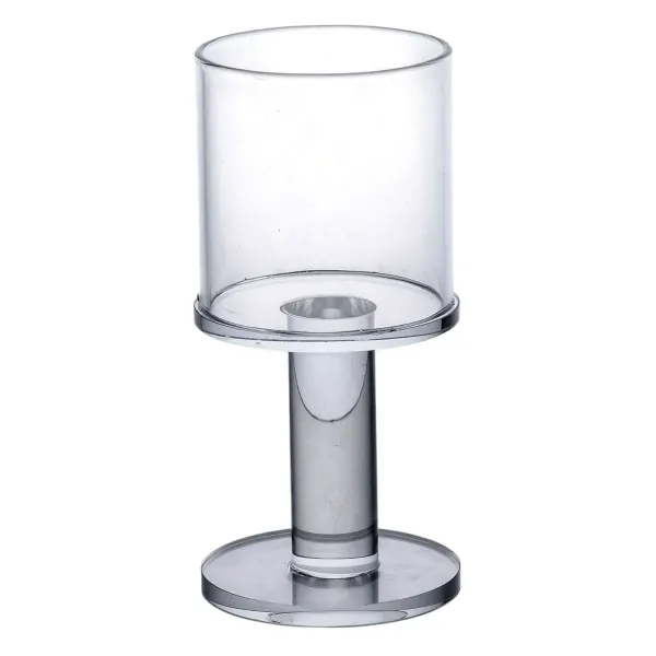 Подсвечник декоративный Cylinder стеклянный 12,5 см Прозрачный