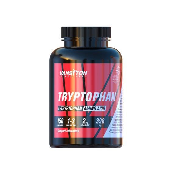 Триптофан для спорту Vansiton Tryptophan 398 мг 150 Caps