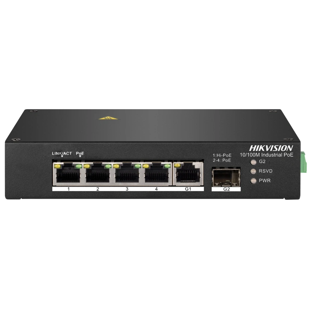 Комутатор 4 порти некерований Hikvision DS-3T0306HP (2904609811)