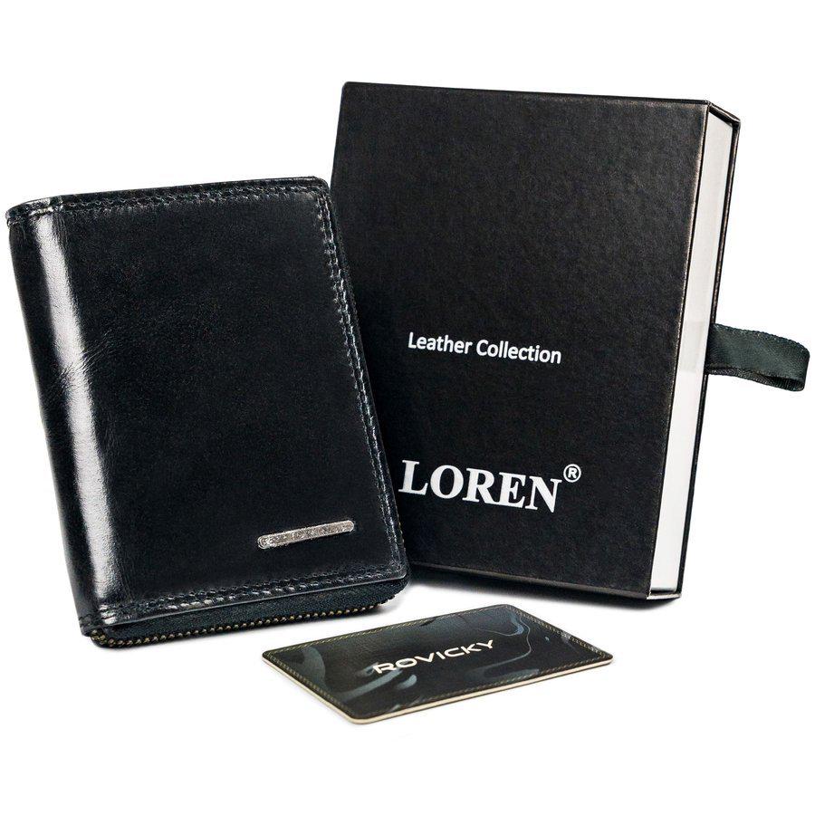 Кошелек мужской кожаный LOREN FRM-70-01Z Черный