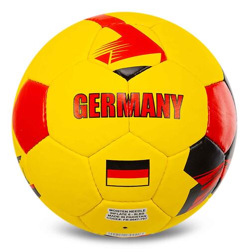 М’яч футбольний Ballonstar GERMANY FB-0047-797 №5 PU Гріппі зшитий вручну Жовто-червоний (31773295)