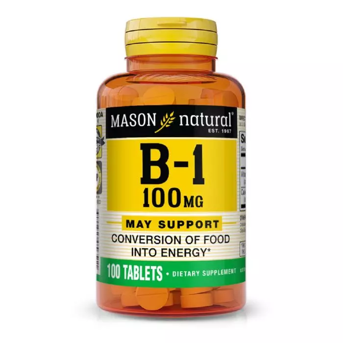 Витамин B1 Mason Natural 100 мг 100 таблеток (MAV05651)