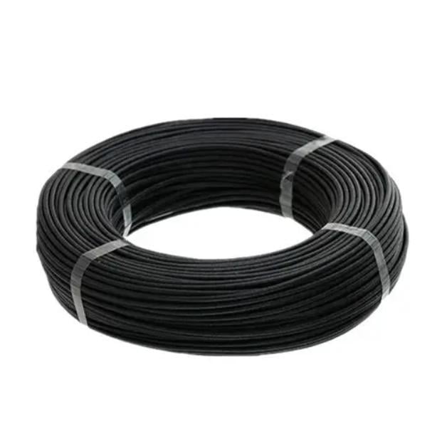 Провод медный 12 AWG в силиконовой изоляции 600 В 100 м Черный (7000007208)