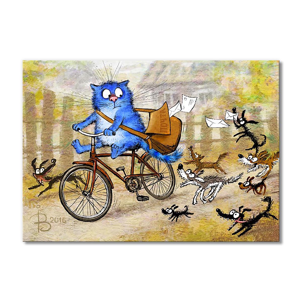 Модульная картина Налет на почтальона 1 модуль 50x75 см