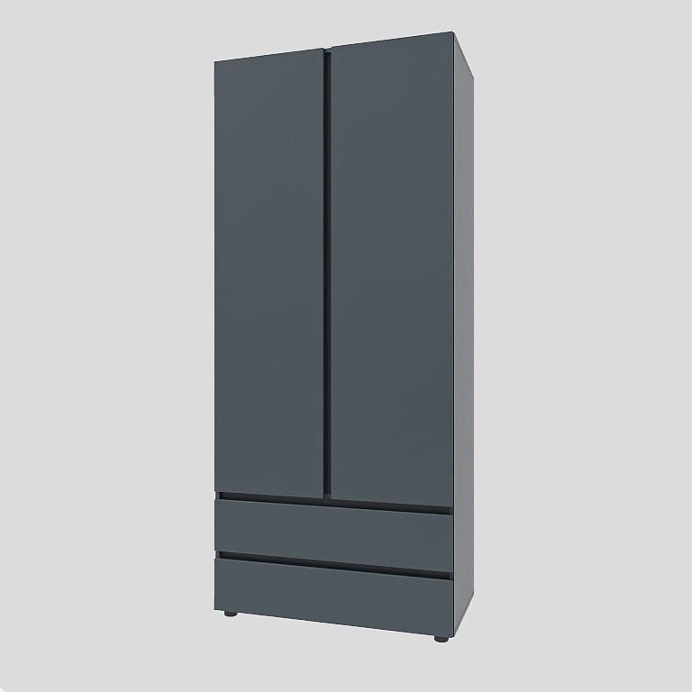 Шкаф двухдверный Еверест ШЛ-2 Лайт Графит (DTM-4912)