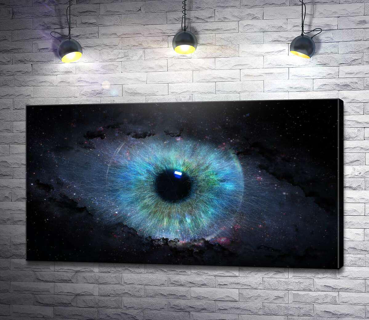 Картина ArtPoster Пронзительный космический глаз 50x28 см Модуль №1 (004486)