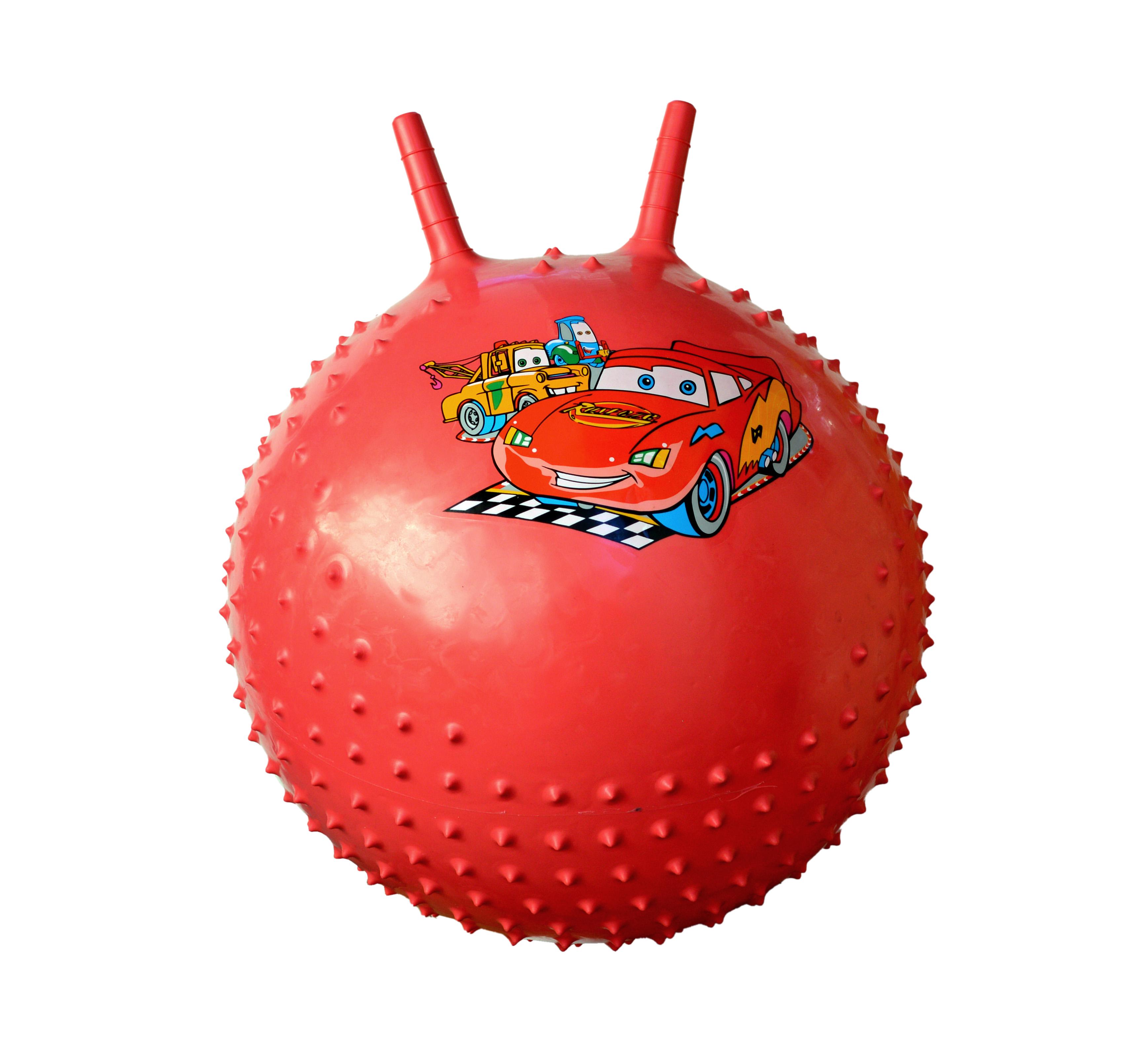 Мяч для фитнеса N008 прыгун с рожками массажный 55 см