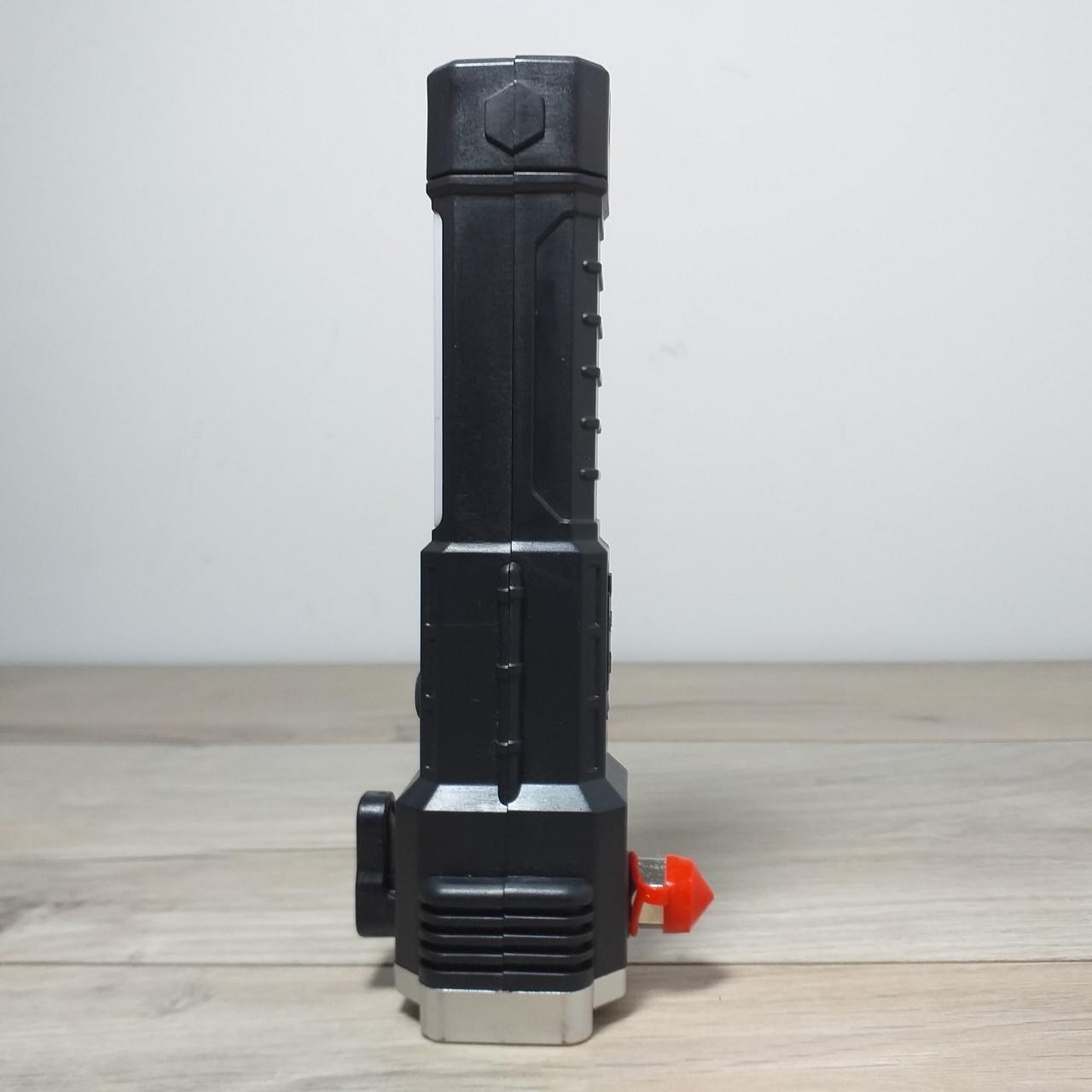 Фонарь ручной с магнитом и функцией Power Bank Led Torch Черный (KG-11748) - фото 3