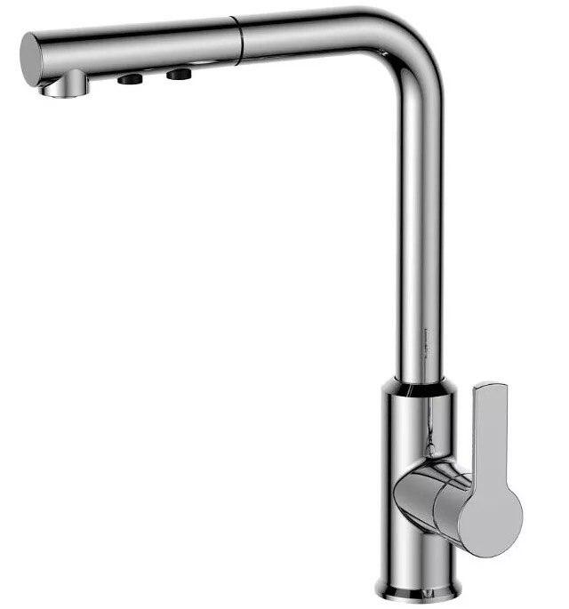 Смеситель для кухни с вытяжной лейкой Janička Хром (QTJAN9134FC)
