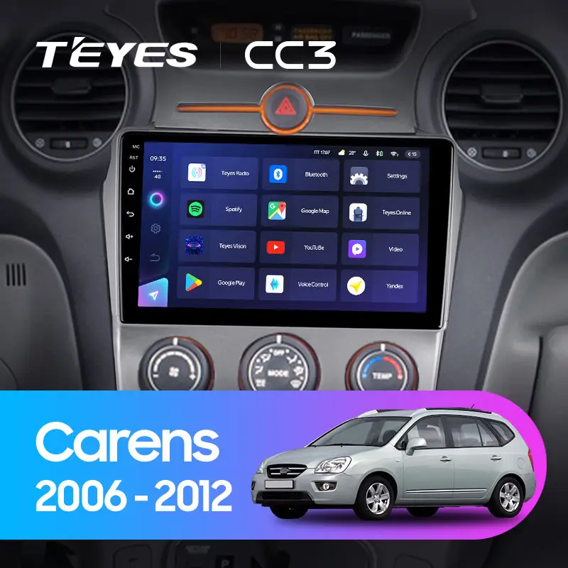 Автомагнитола штатная Teyes CC3 для Kia Carens 2006-2012 Android 6/128 Гб с круговым обзором 360° вариант А (1664468656) - фото 3