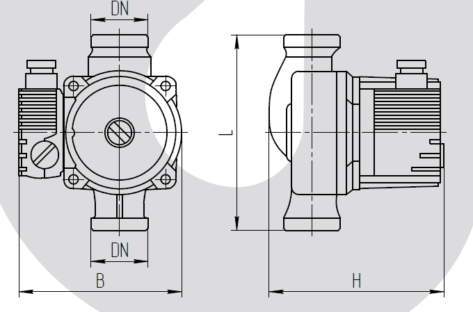 Насос циркуляционный Rudes RS 25-6-180 - фото 4