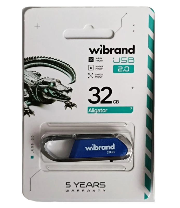 Флеш-память USB Flash 2.0 Wibrand Aligator WI2.0/AL32U7U 32Gb Blue (2530335198)