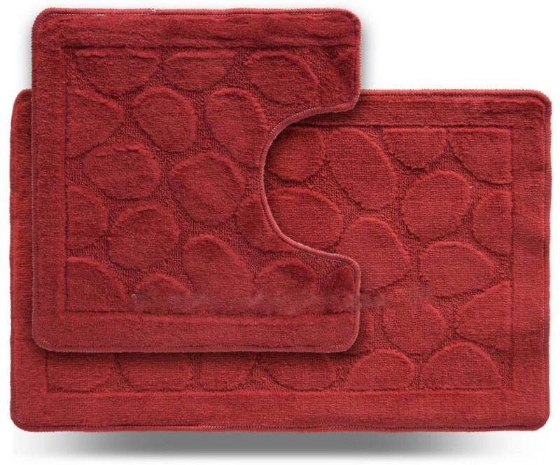 Набор ковриков для ванной Dariana Камни Little D-6520 2 шт. Красный (5-Little9)