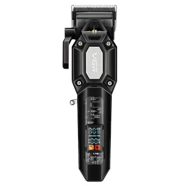 Машинка для стрижки волос VGR V-600 clipper LCD экран аккумуляторная 2000 мАч 6 насадок Черный