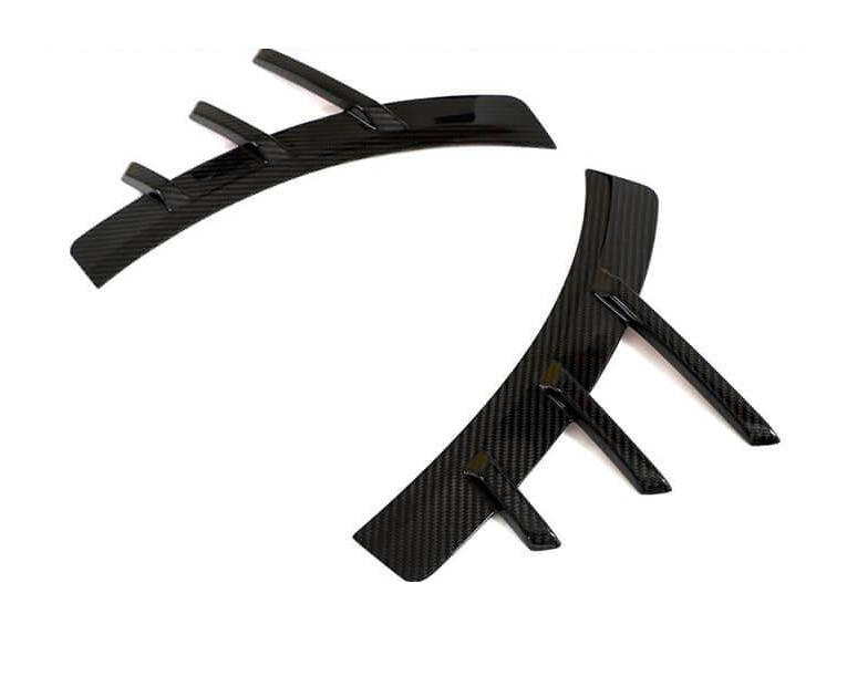 Аэродинамические накладки на задний бампер DDCarbon Dry Carbon Fiber V3 для G87 для BMW 2 серия G42 2021- натуральный карбон (138288)