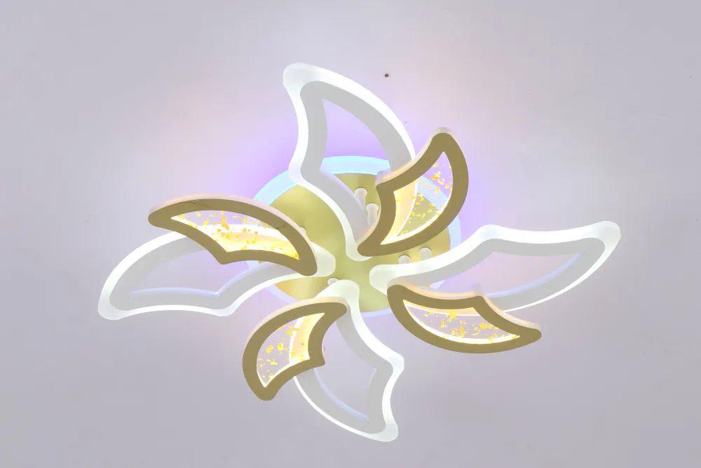 Люстра светодиодная с пультом Valeso V K29128-3+3+1 White/Gold (000036421) - фото 14