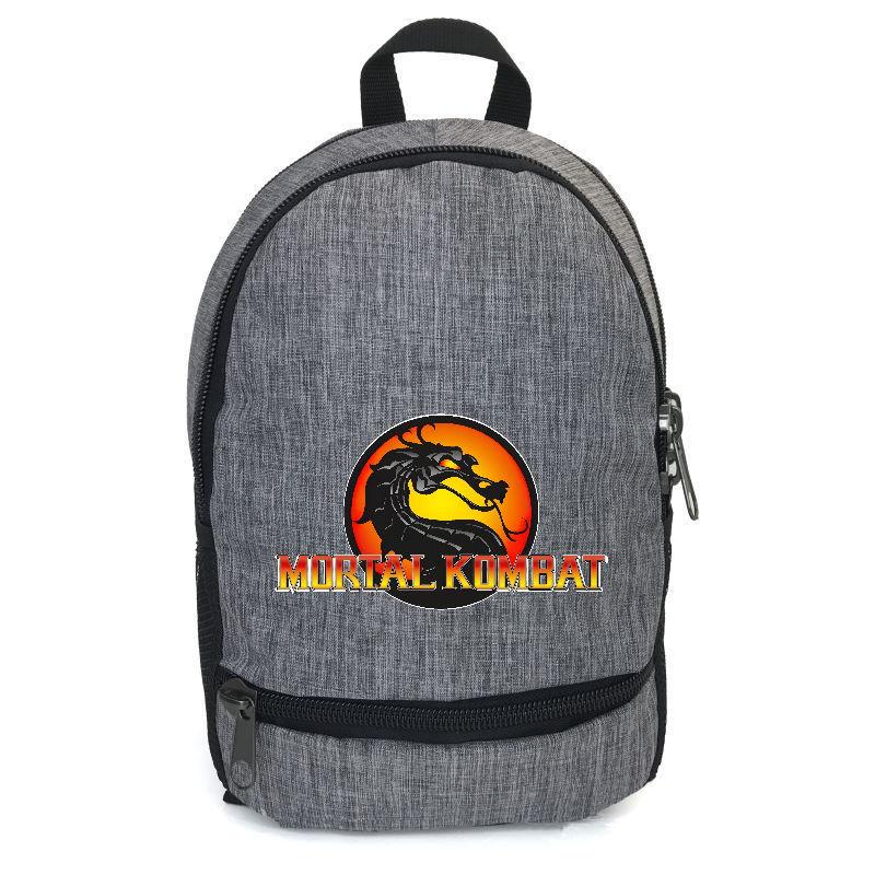Школьный рюкзак подростковый Cappuccino Toys с принтом Mortal Combat 001 12,5 л Серый (1404954767)