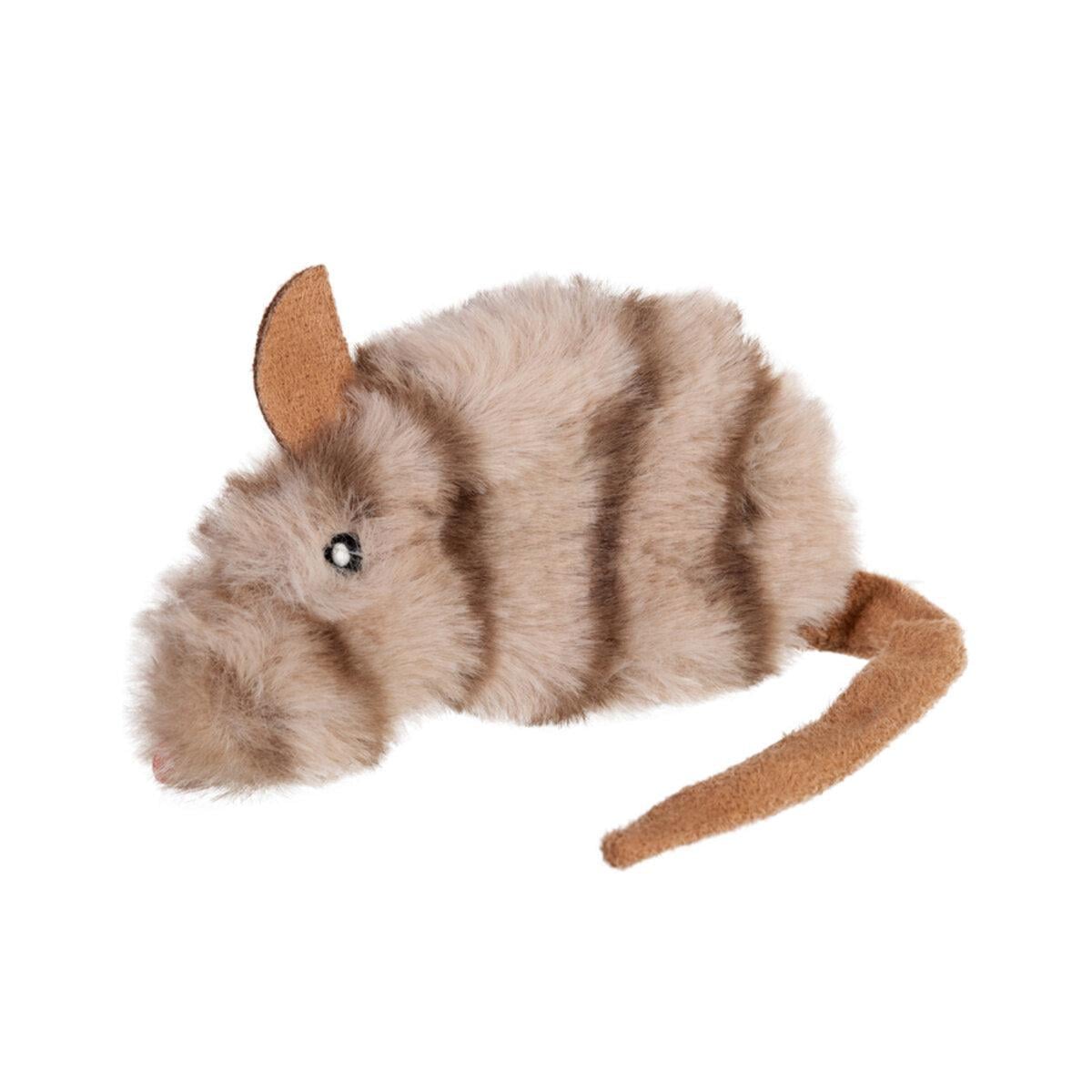 Игрушка для кошек Мышка GiGwi Refillable Catnip искусственный мех 10 см