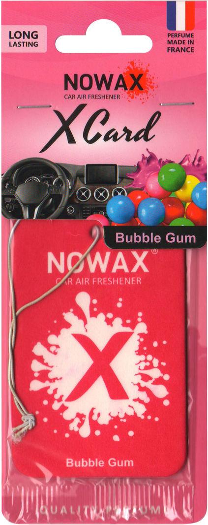 Ароматизатор для авто Nowax X Card Bubble Gum на зеркало сухой (0304316)