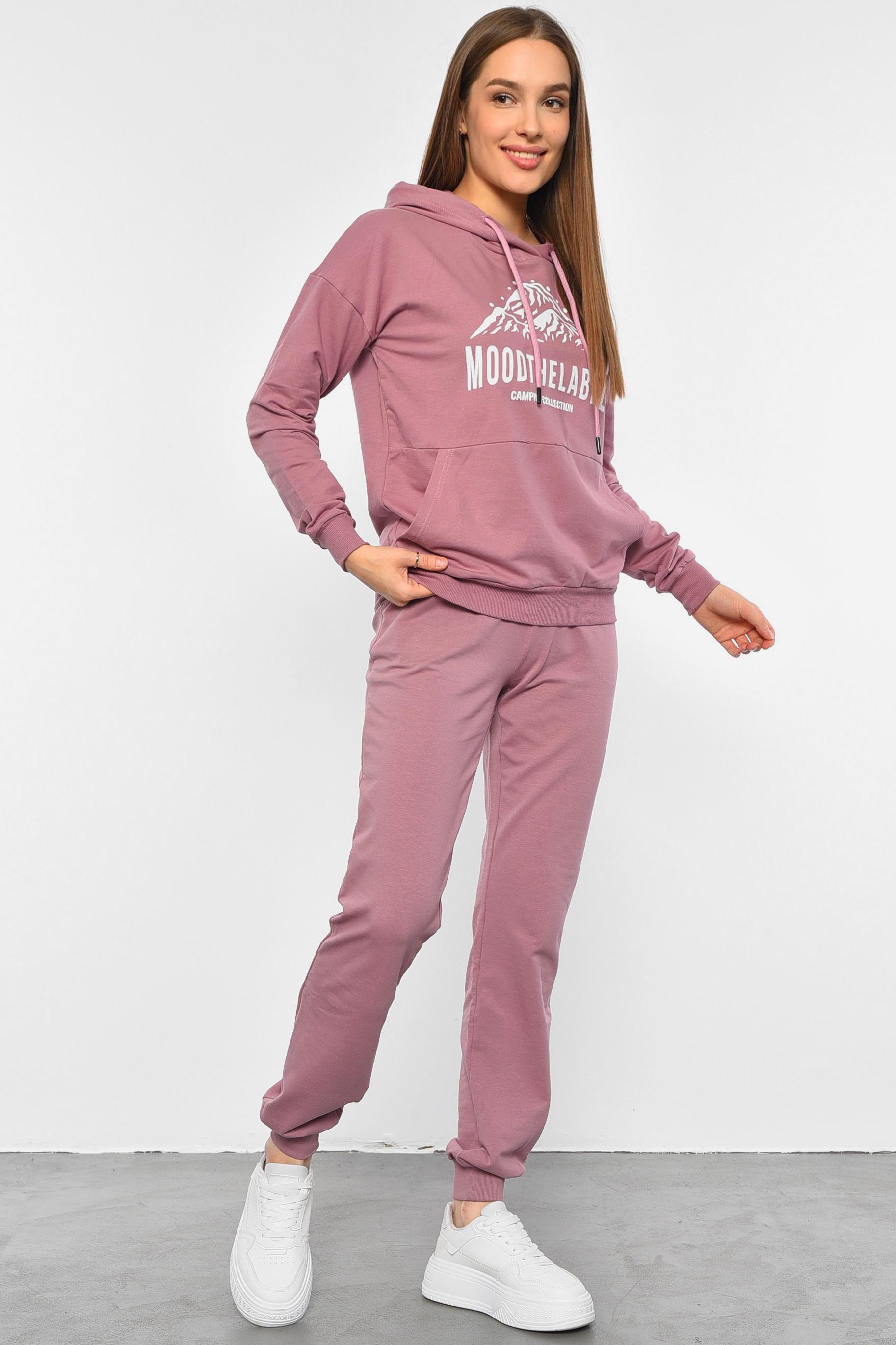 Спортивний костюм жіночий M Темно-рожевий (189743) - фото 2 Спортивний костюм жіночий M Темно-рожевий (189743) - фото 2