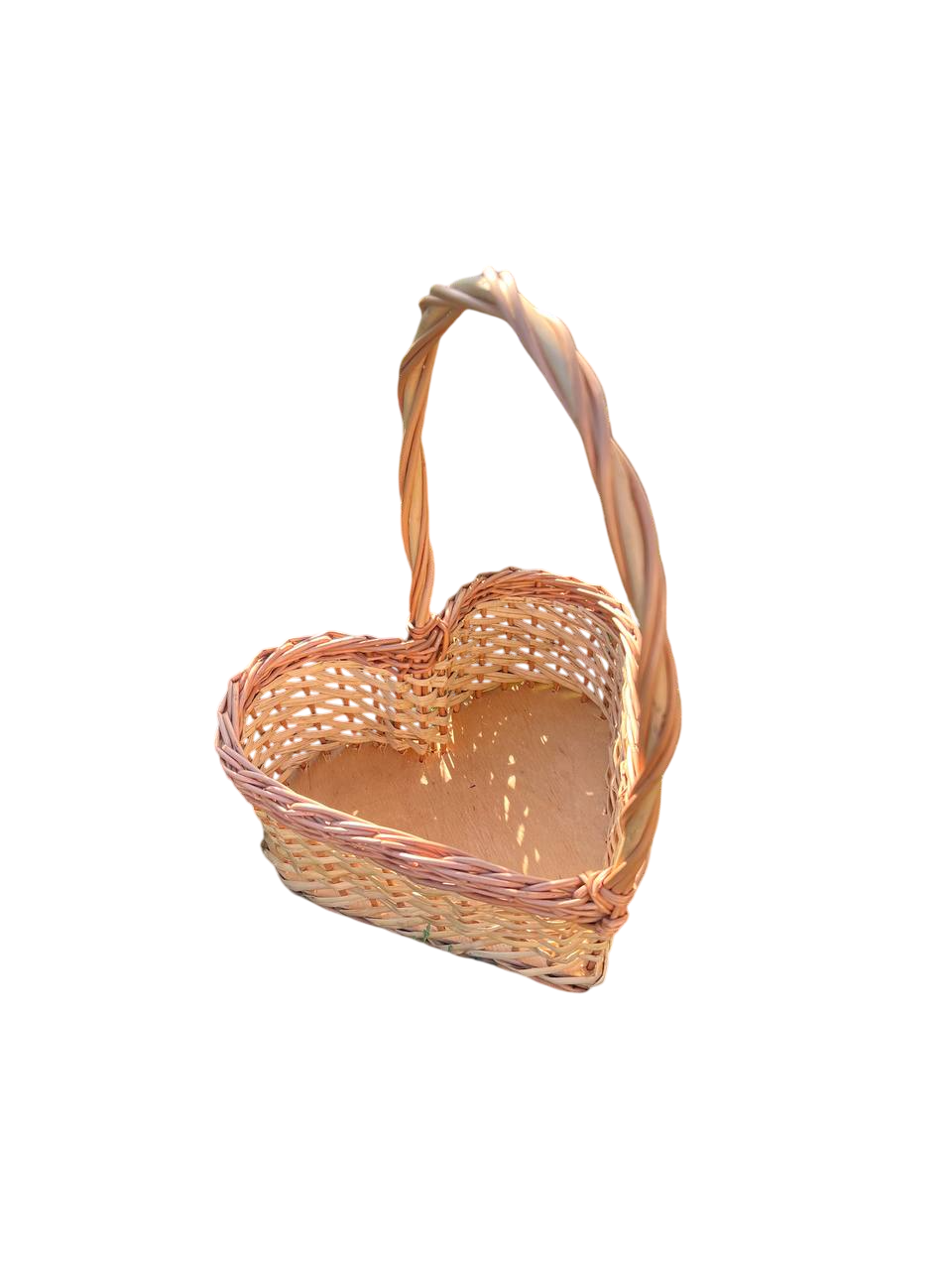 Корзина плетеная из лозы в форме сердца Сімейний Затишок
