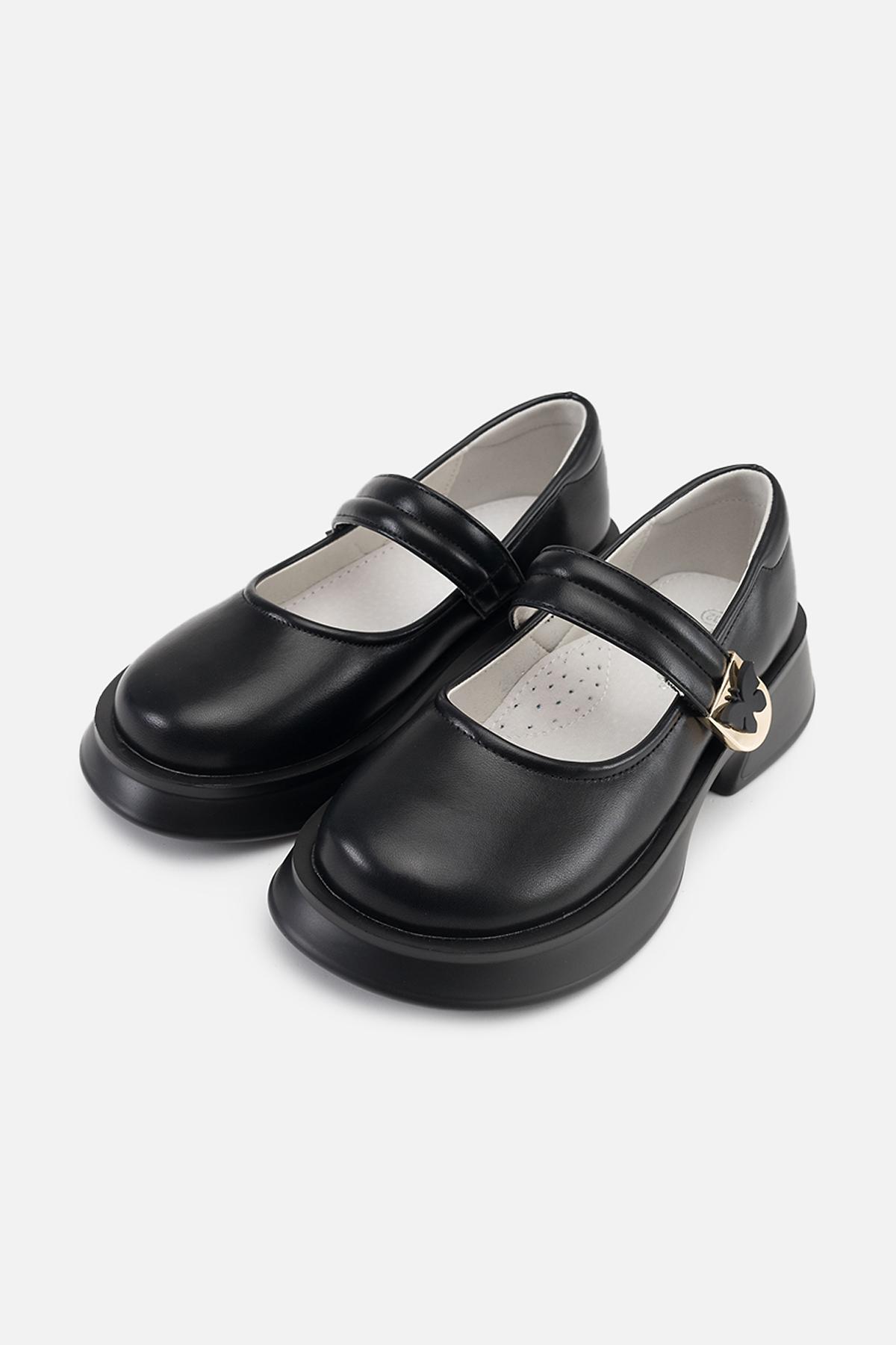 Туфлі на плоскій підошві для дівчинки р. 34 Чорний (SKT001000733) - фото 3 Туфлі на плоскій підошві для дівчинки р. 34 Чорний (SKT001000733) - фото 3