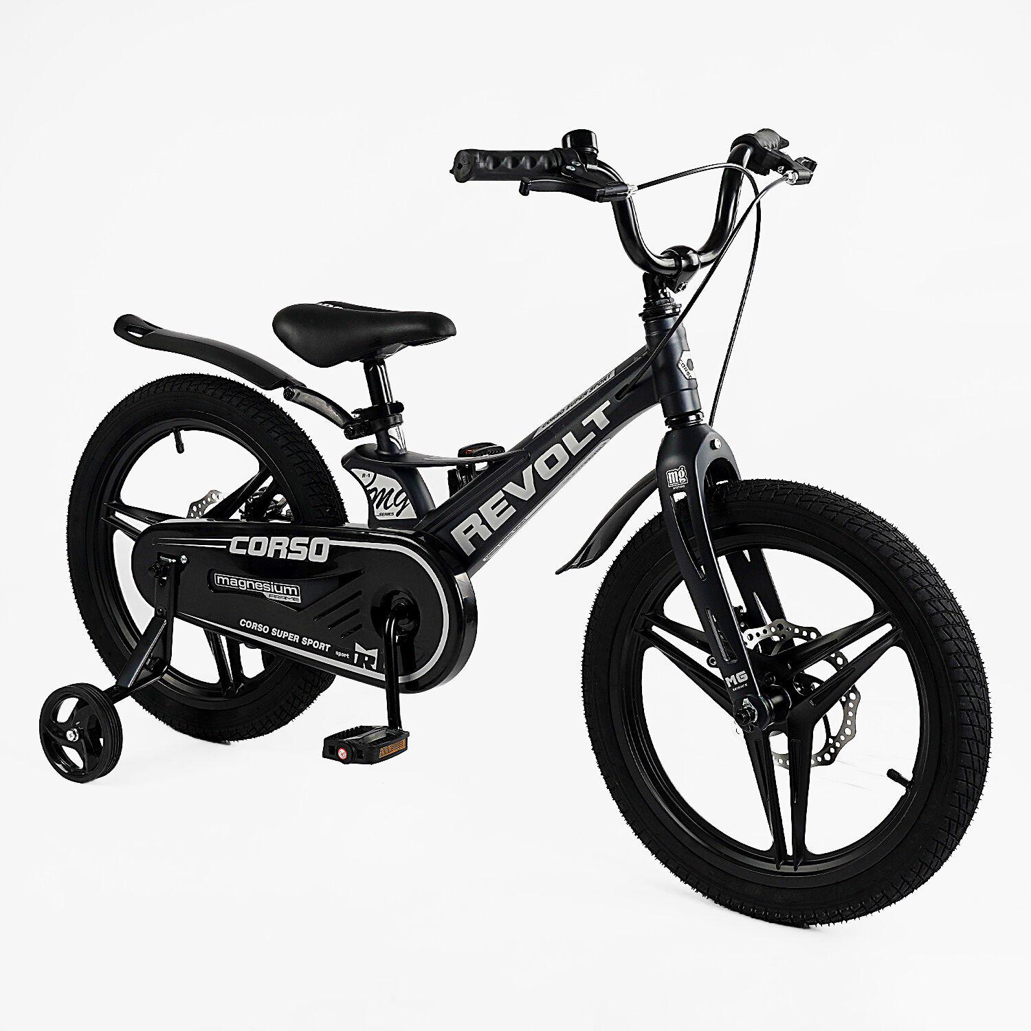 Велосипед Corso 18" Revolt 2024 Чорний (MG-18298) - фото 1 Велосипед Corso 18" Revolt 2024 Чорний (MG-18298) - фото 1