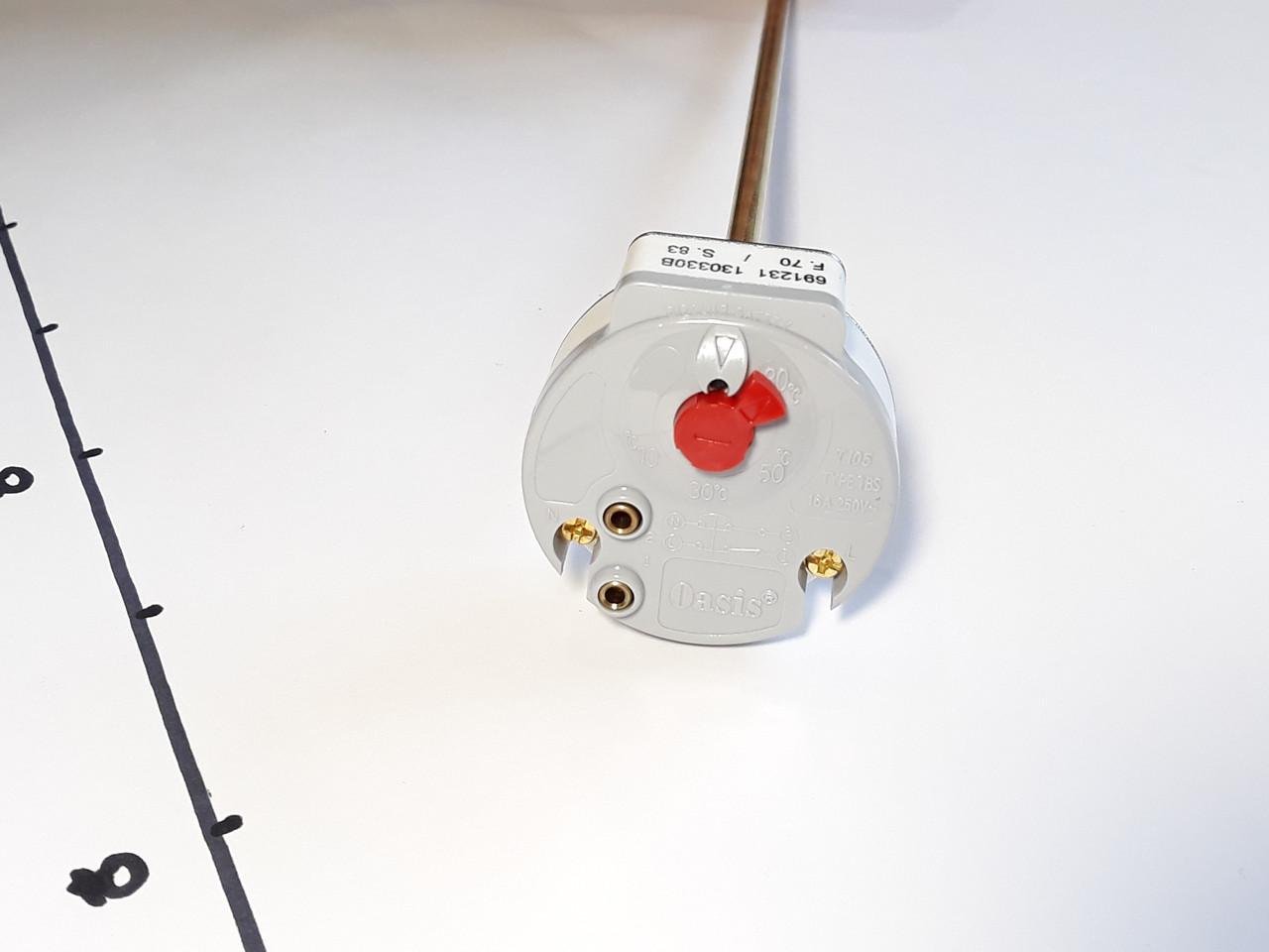 Терморегулятор для бойлера Oasis 16А с защитой Серый (0887) - фото 3