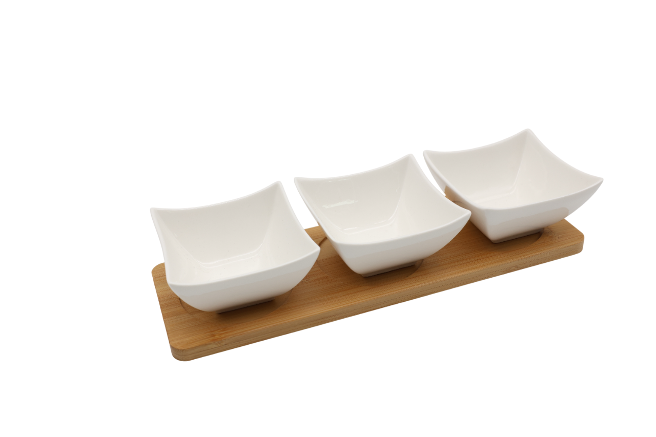 Набор пиал керамических на подставке Eurogold 4 предмета (7112901414)