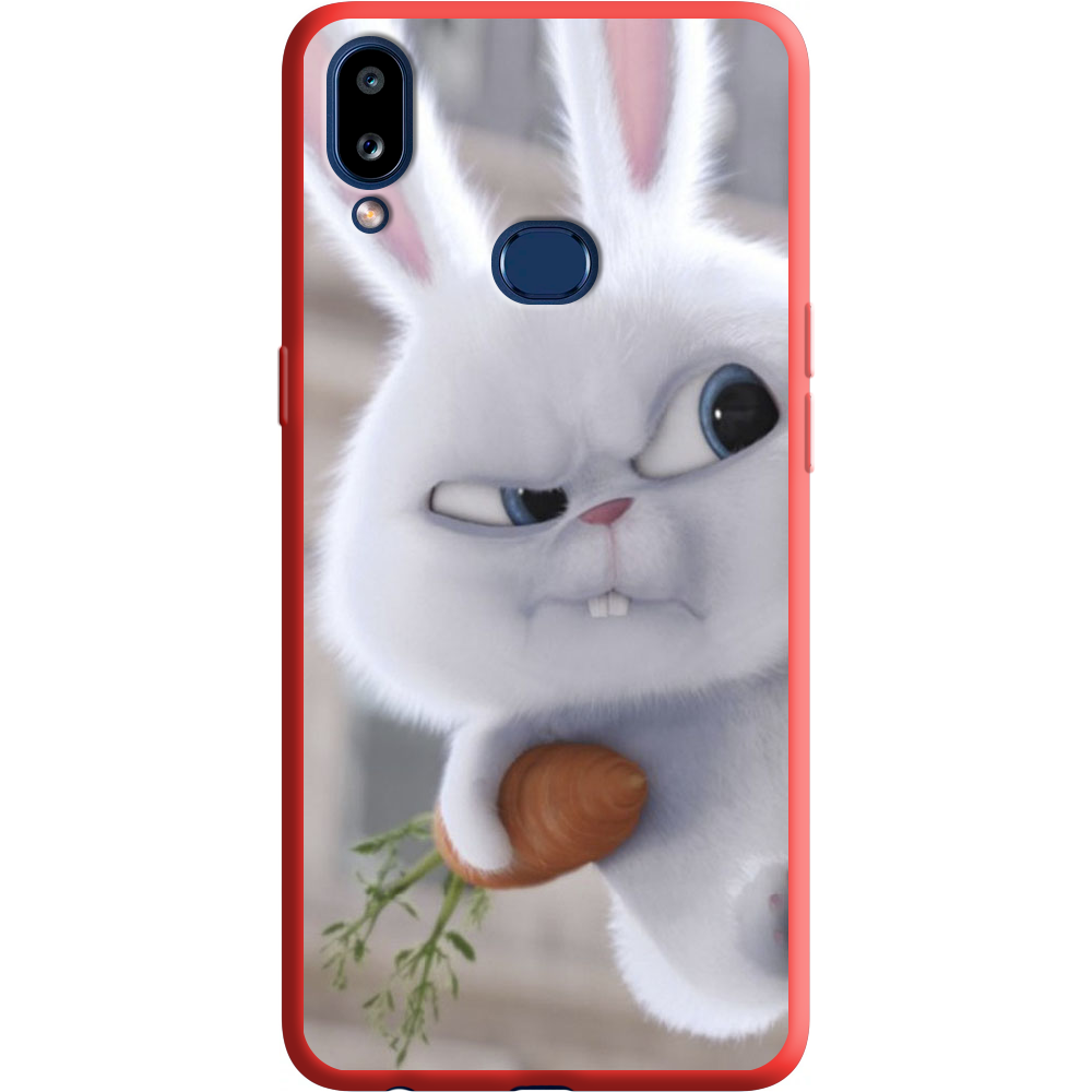 Чохол Boxface Samsung A107 Galaxy A10s Rabbit Snowball Червоний силікон  (37944-up1116-38153)