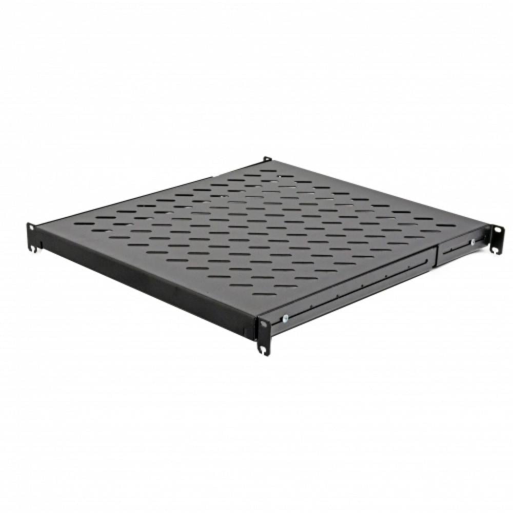 Полиця для серверних шаф та стійок 4 точки кріплення CMS 19" 1U 550х440 мм Чорний (27918049)