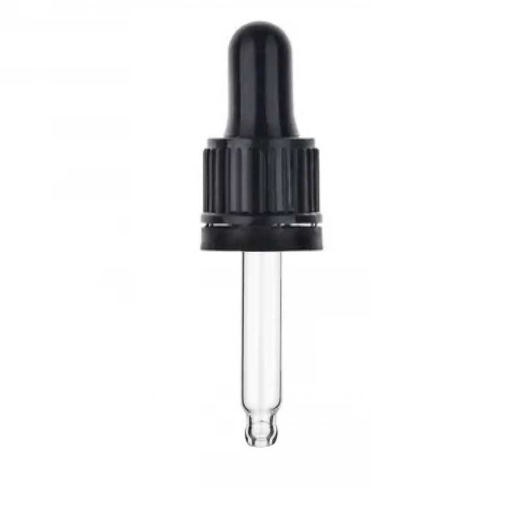 Піпетка косметична ребриста з КПВ 5 мл d 18 мм Чорний (2569064599)